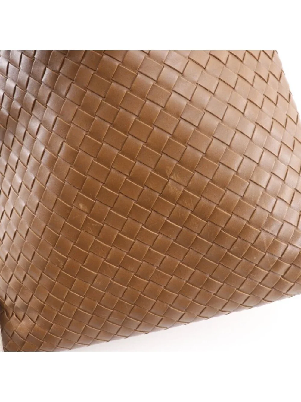 Bottega Veneta Intrecciato Leather Brown Shoulder Bag